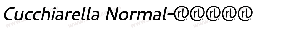 Cucchiarella Normal字体转换